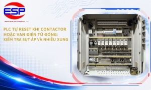 PLC Tự Reset Khi Contactor Hoặc Van Điện Từ Đóng: Kiểm Tra Sụt Áp Và Nhiễu Xung