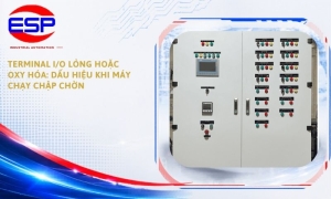 Terminal I/O lỏng hoặc oxy hóa: Dấu hiệu khi máy chạy chập chờn