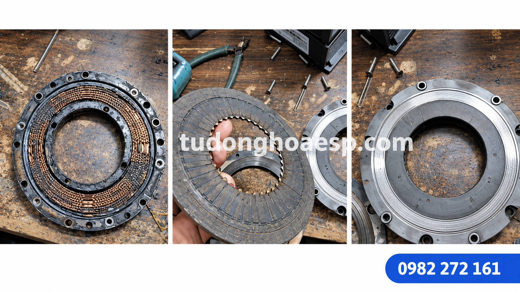 Kiểm tra thắng motor servo gây lỗi quá tải Kiểm tra cụm phanh khi servo báo quá tải dù tải nhẹ