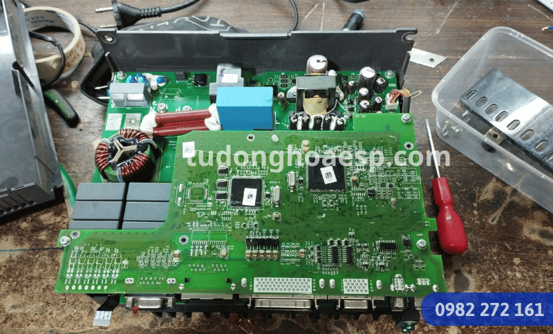 Sơ đồ hệ thống Servo Delta ASDA-A2 Sơ đồ kết nối PLC HMI driver và motor Servo Delta ASDA-A2