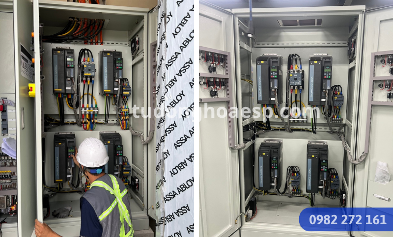 Quy trình triển khai tủ PLC Siemens quạt hút bụi Quy trình triển khai tủ PLC Siemens điều khiển quạt hút bụi công nghiệp