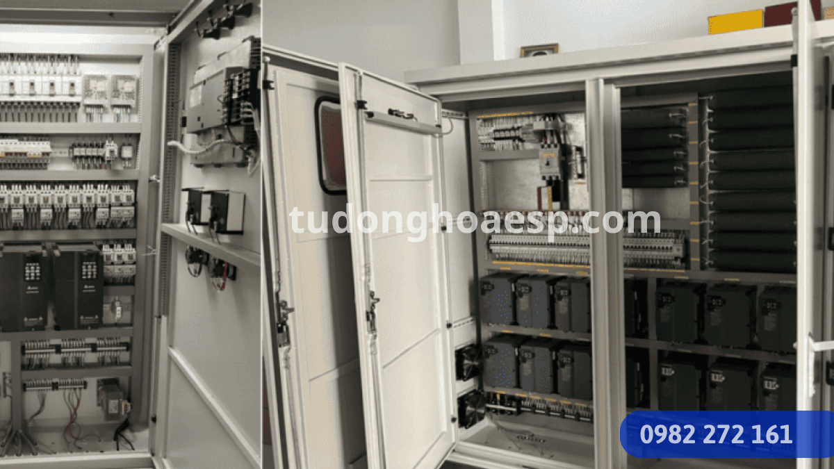 tủ PLC không lên nguồn 24VDC trong tủ điều khiển công nghiệp