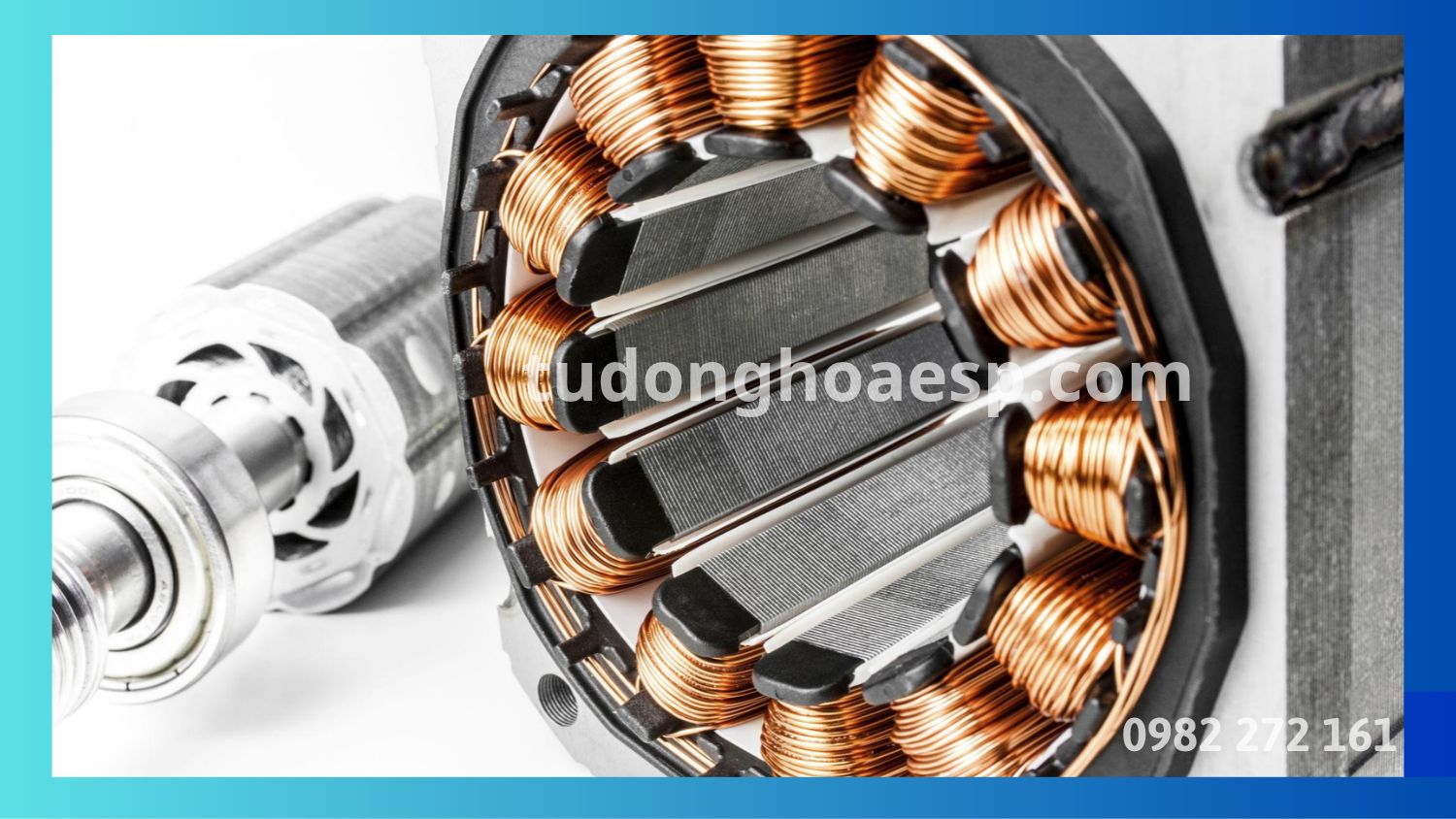 Stator và cuộn dây Motor Servo Delta trong cấu tạo động cơ